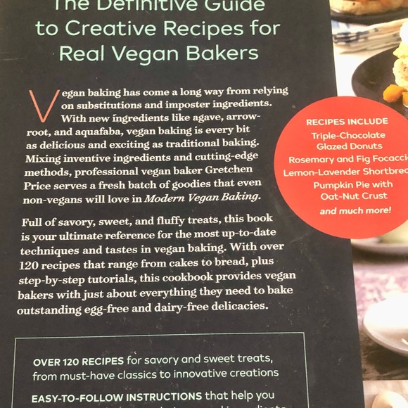 NEW Modern Vegan Baking Paperback (285Pages) - Picture 3 of 4